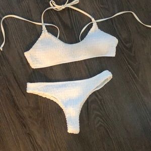 White bathingsuit